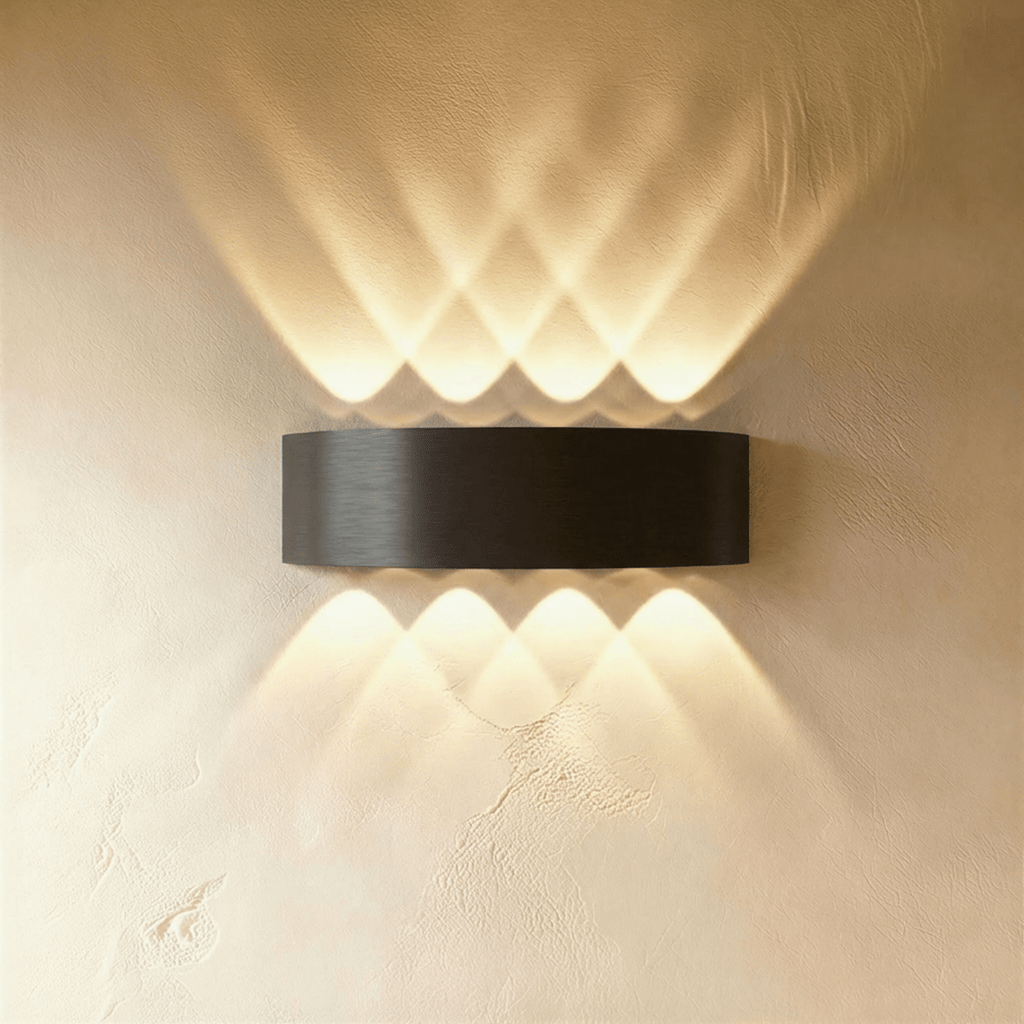 Modern Up Down Wall Sconce with Cube Shade