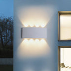 Modern Up Down Wall Sconce with Cube Shade