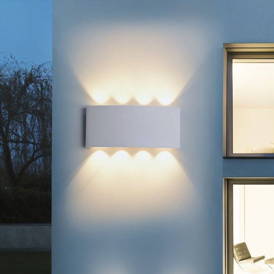 Modern Up Down Wall Sconce with Cube Shade