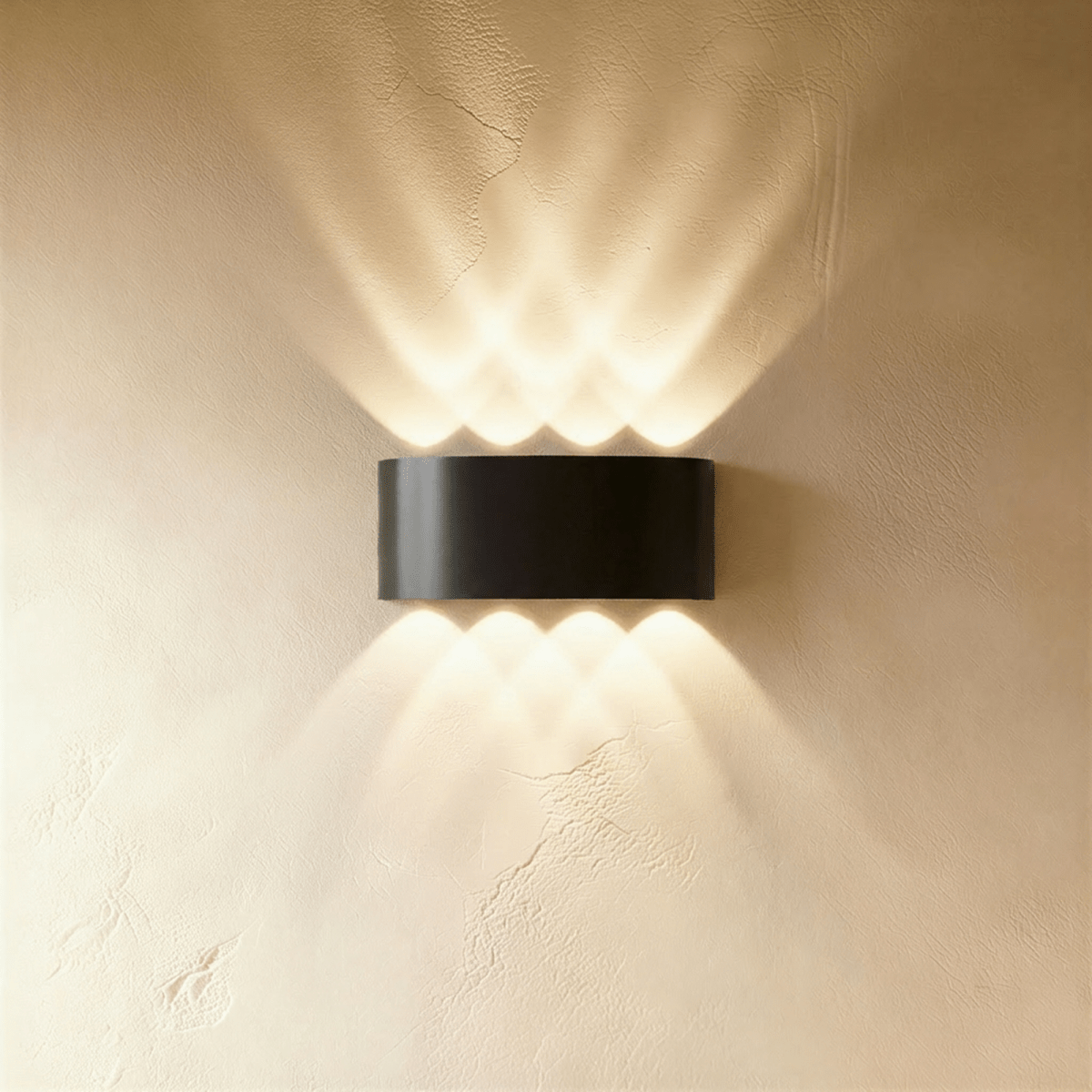 Modern Up Down Wall Sconce with Cube Shade