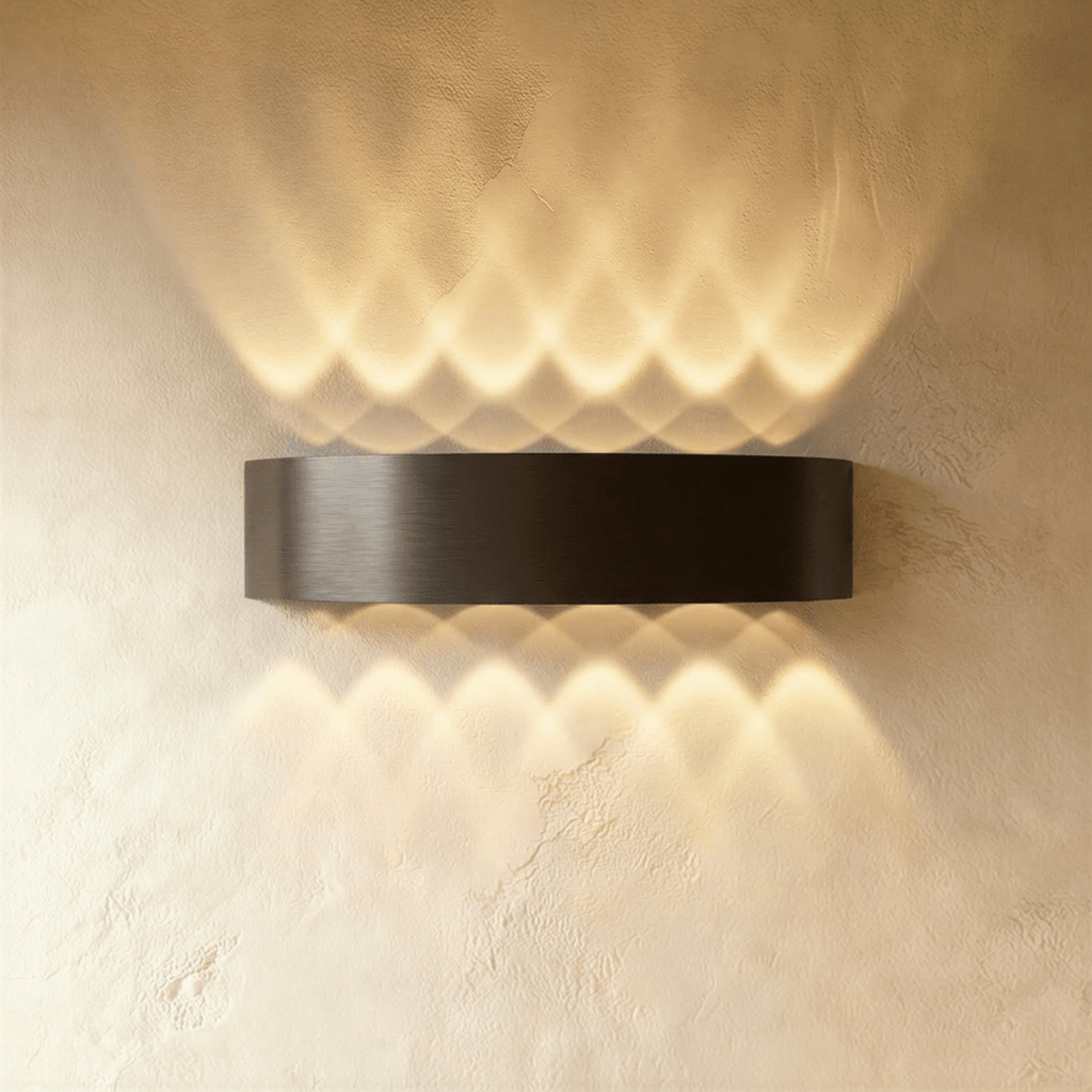 Modern Up Down Wall Sconce with Cube Shade