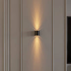 Modern Up Down Wall Sconce with Cube Shade