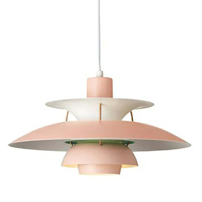 Scandinavian Metal Pendant Light for Dining Room in Pure Pink — Harbor Light Co.