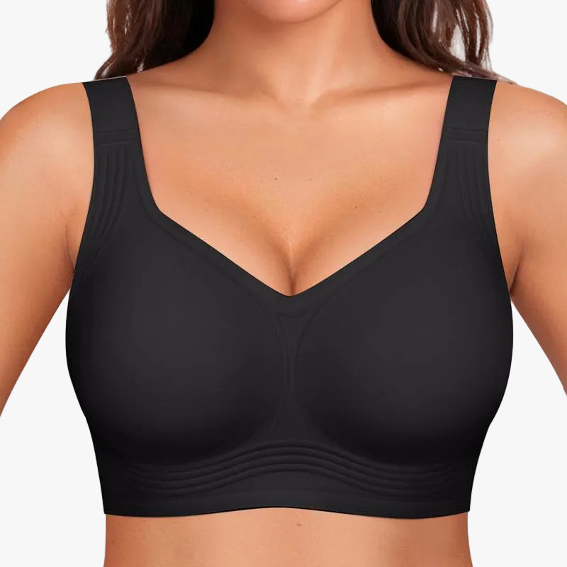 Wirefree Full Coverage Bra with Jelly Strip Support and Wide Straps