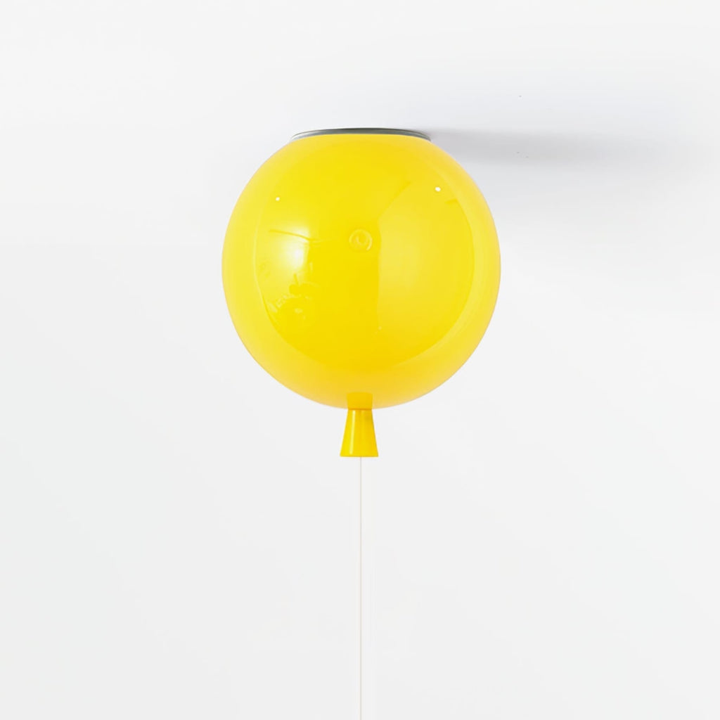 Balloon Flush Mount Ceiling Light with Glossy Acrylic Shade for Kids Room