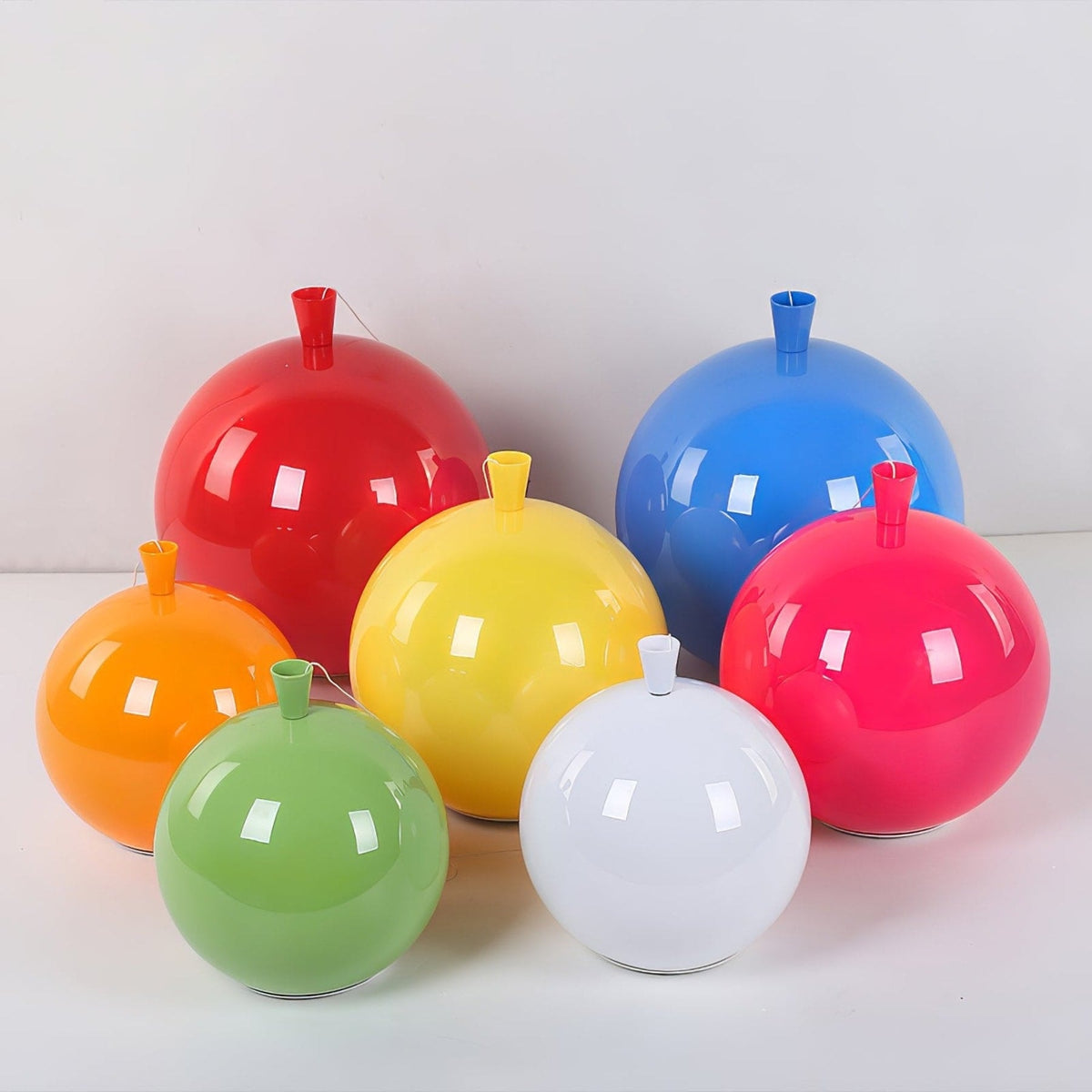 Balloon Flush Mount Ceiling Light with Glossy Acrylic Shade for Kids Room