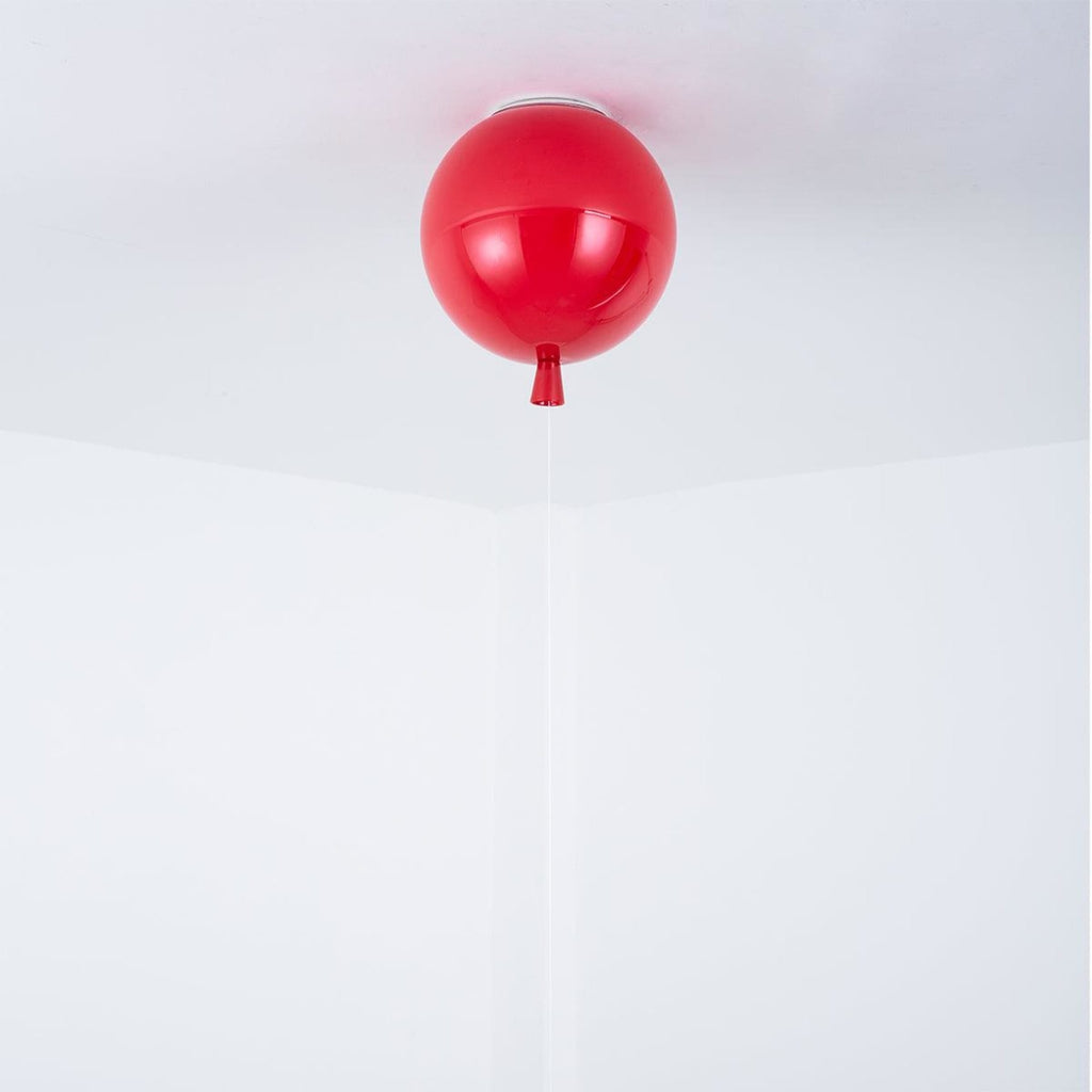 Balloon Flush Mount Ceiling Light with Glossy Acrylic Shade for Kids Room