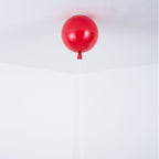 Balloon Flush Mount Ceiling Light with Glossy Acrylic Shade for Kids Room