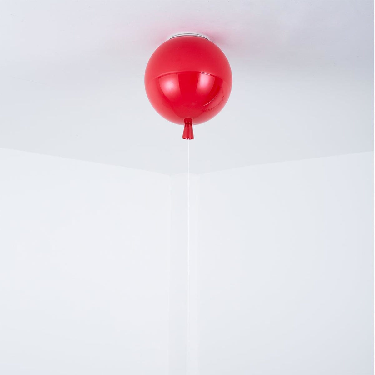 Balloon Flush Mount Ceiling Light with Glossy Acrylic Shade for Kids Room