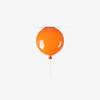 Balloon Flush Mount Ceiling Light with Glossy Acrylic Shade for Kids Room