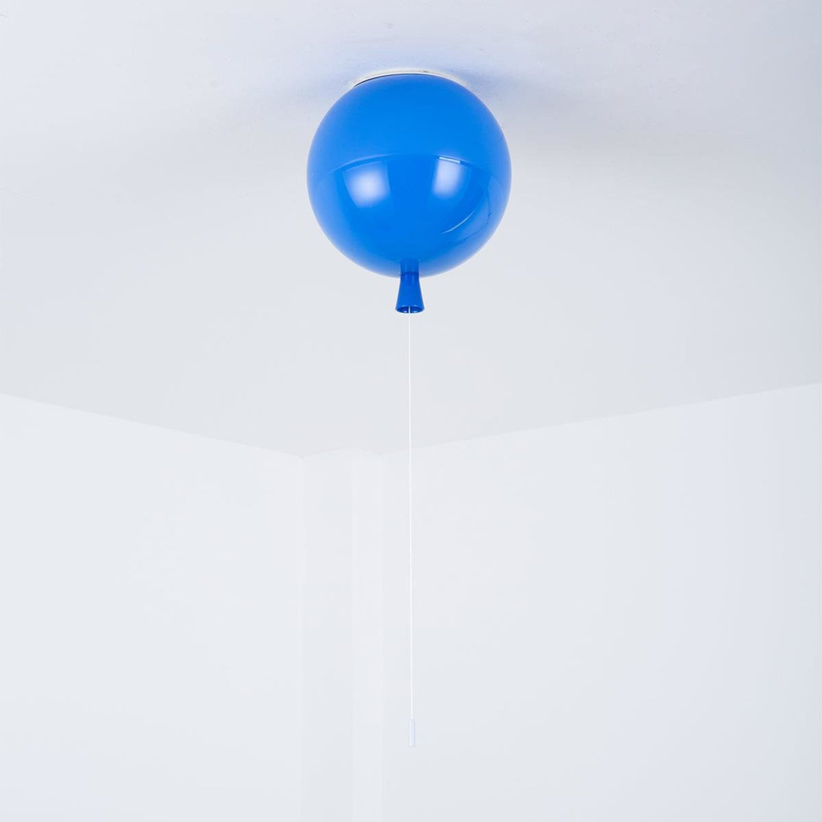 Balloon Flush Mount Ceiling Light with Glossy Acrylic Shade for Kids Room