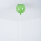 Balloon Flush Mount Ceiling Light with Glossy Acrylic Shade for Kids Room