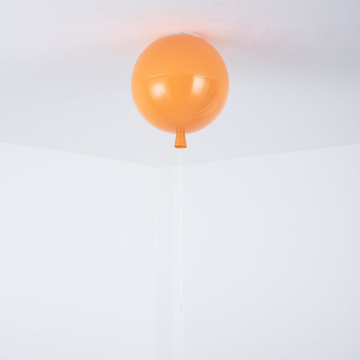 Balloon Flush Mount Ceiling Light with Glossy Acrylic Shade for Kids Room