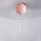 Balloon Flush Mount Ceiling Light with Glossy Acrylic Shade for Kids Room