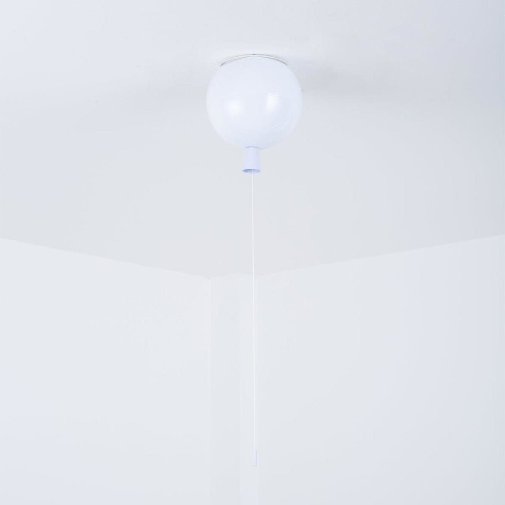 Balloon Flush Mount Ceiling Light with Glossy Acrylic Shade for Kids Room