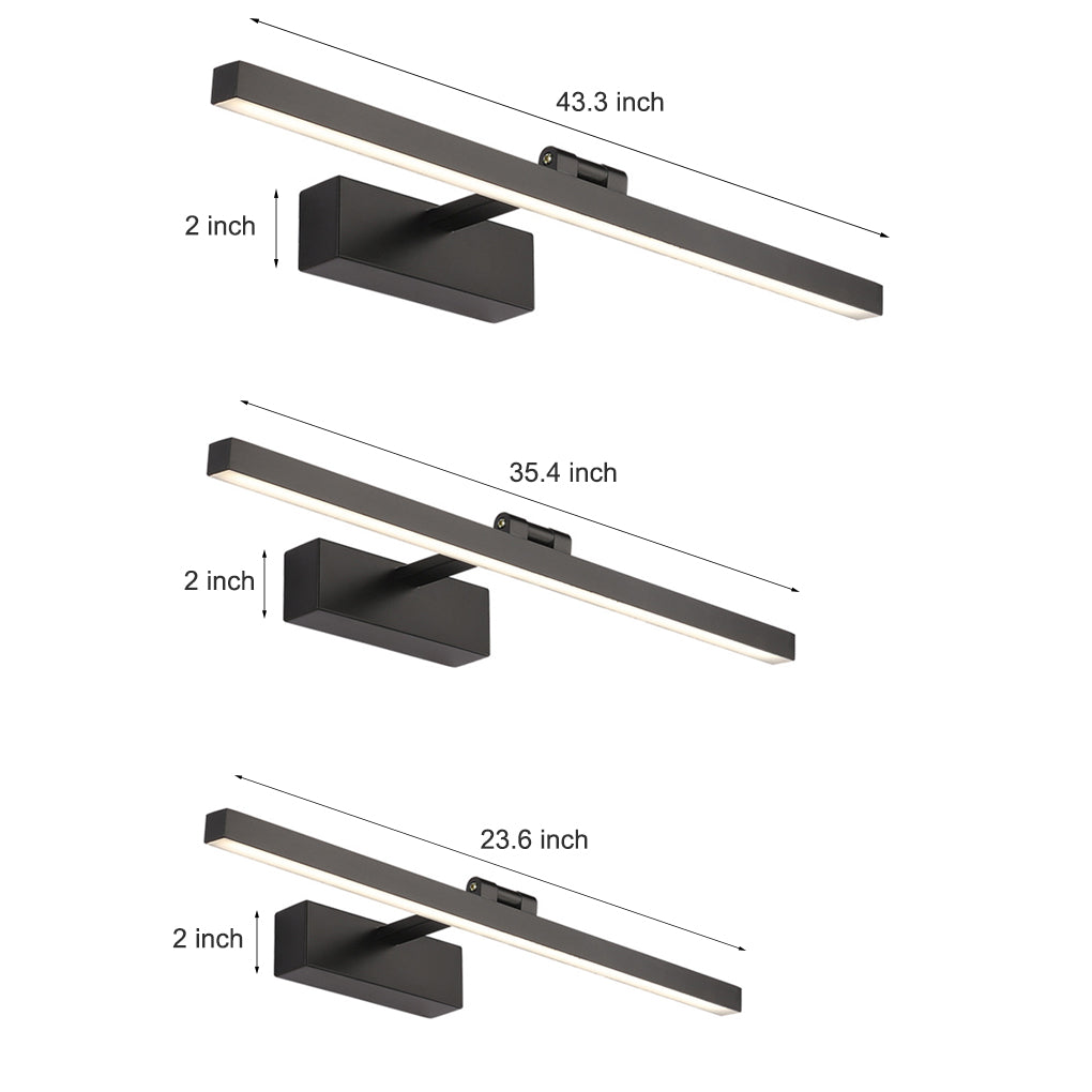 Rotatable Linear LED Light Bathroom Vanity Wall Sconce