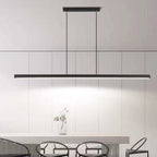 Modern Linear Pendant Light Bar with Integrated LED Light