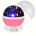 Star Projector Night Table Lamp with Rotating Dome