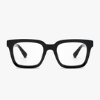 Oversized Square Reading Glasses with Spring Hinges and Blue Light Filter