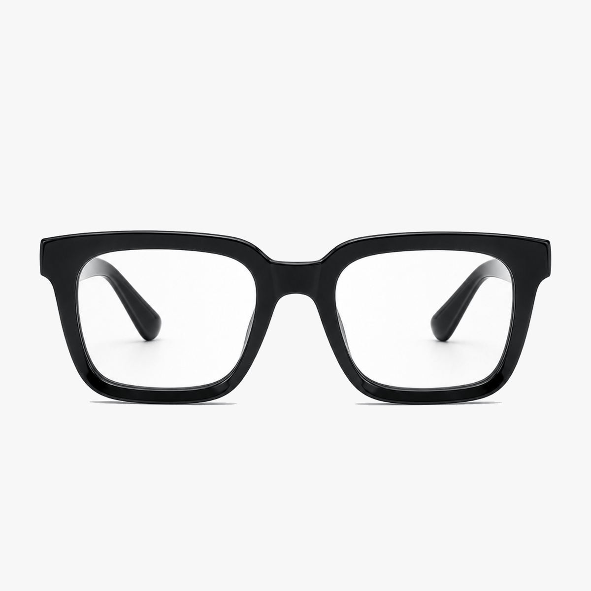 Oversized Square Reading Glasses with Spring Hinges and Blue Light Filter