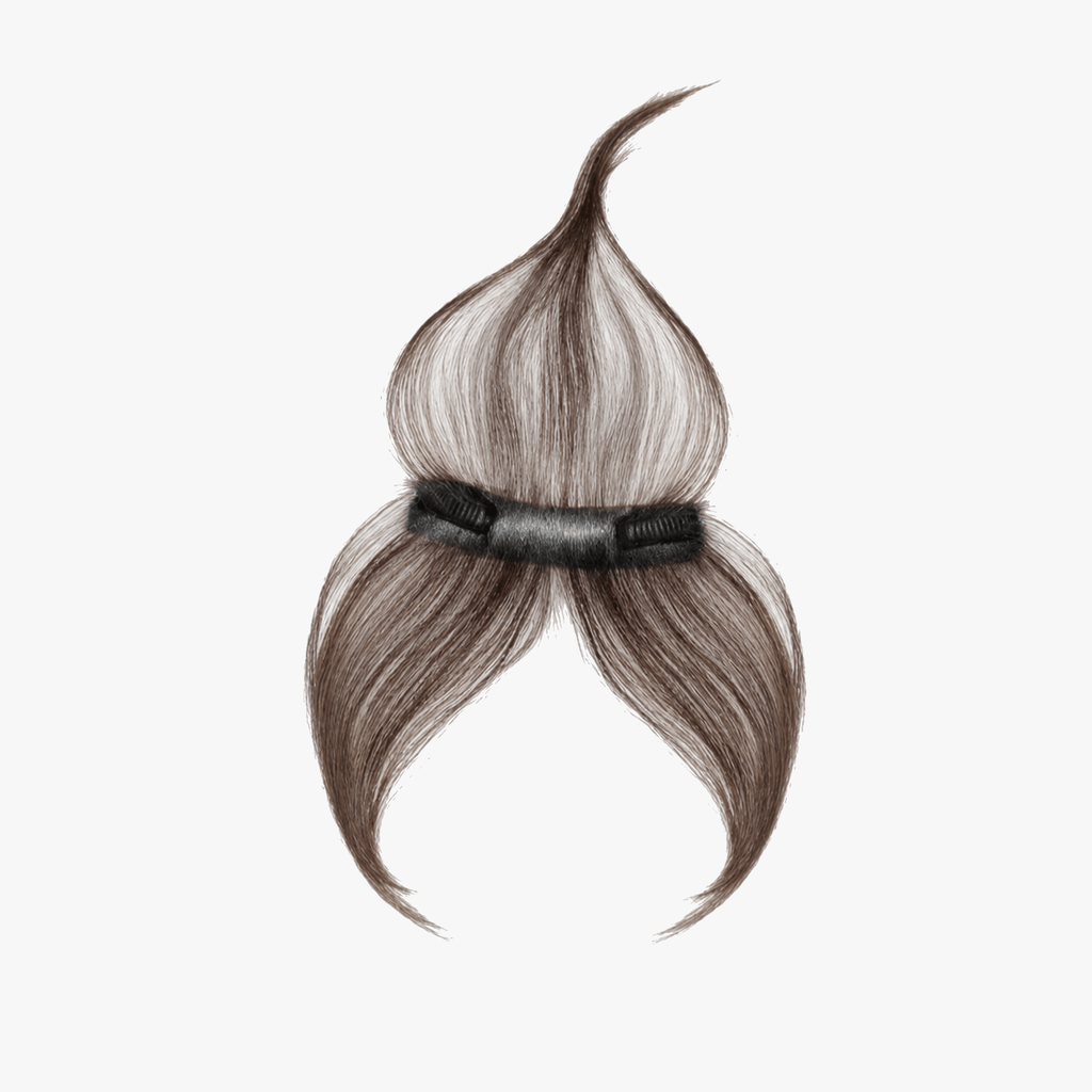 Clip-In Wispy Bangs Hair Topper with Seamless Blend and Double Clips