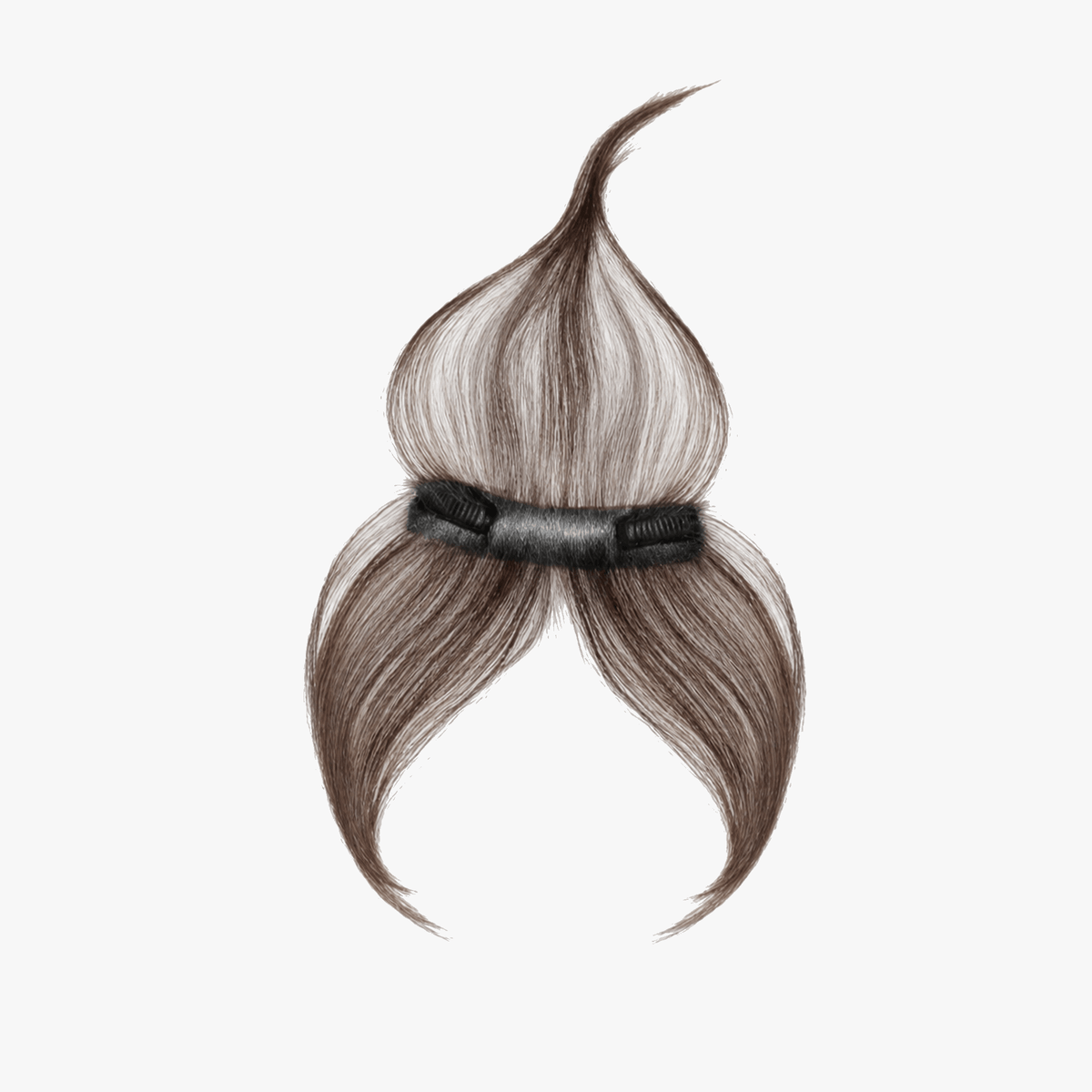Clip-In Wispy Bangs Hair Topper with Seamless Blend and Double Clips