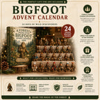 Bigfoot Advent Calendar with Collectible Sasquatch Figurines for Christmas