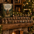 Bigfoot Advent Calendar with Collectible Sasquatch Figurines for Christmas