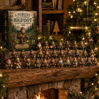 Bigfoot Advent Calendar with Collectible Sasquatch Figurines for Christmas