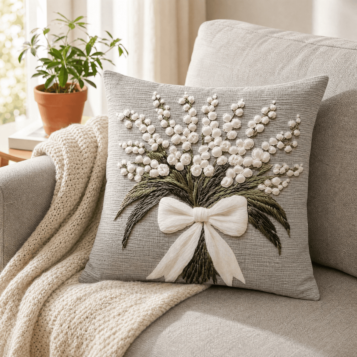 Vintage Botanical Print Throw Pillow Covers with Hidden Zipper | Set of Two