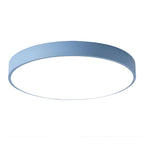 Modern Round Flush Mount Ceiling Light with Slim Frame