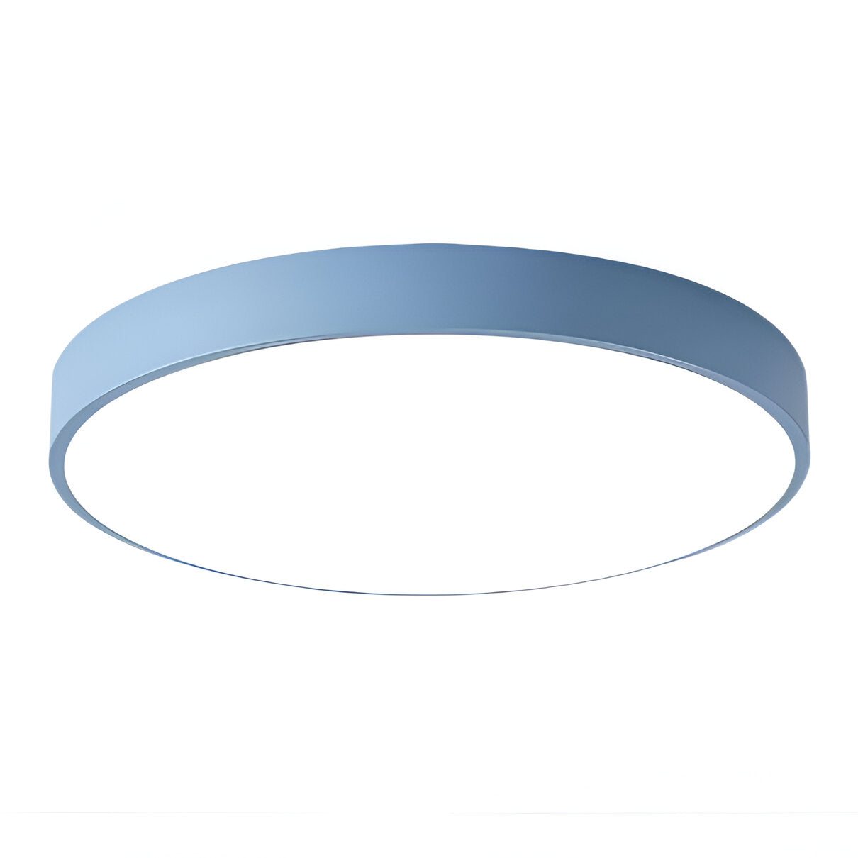 Modern Round Flush Mount Ceiling Light with Slim Frame