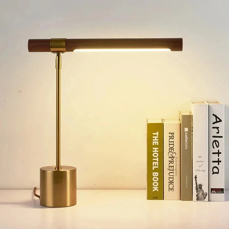 Modern Wood Table Lamp for Home Office — Harbor Light Co.