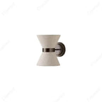 Modern Wrought Iron Wall Sconce With Fabric Shade — Harbor Light Co.