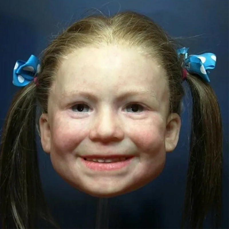 Realistic Latex Mask Full Head Halloween Costume Mask for Adults with Lifelike Detail for Cosplay Masquerade and Themed Parties