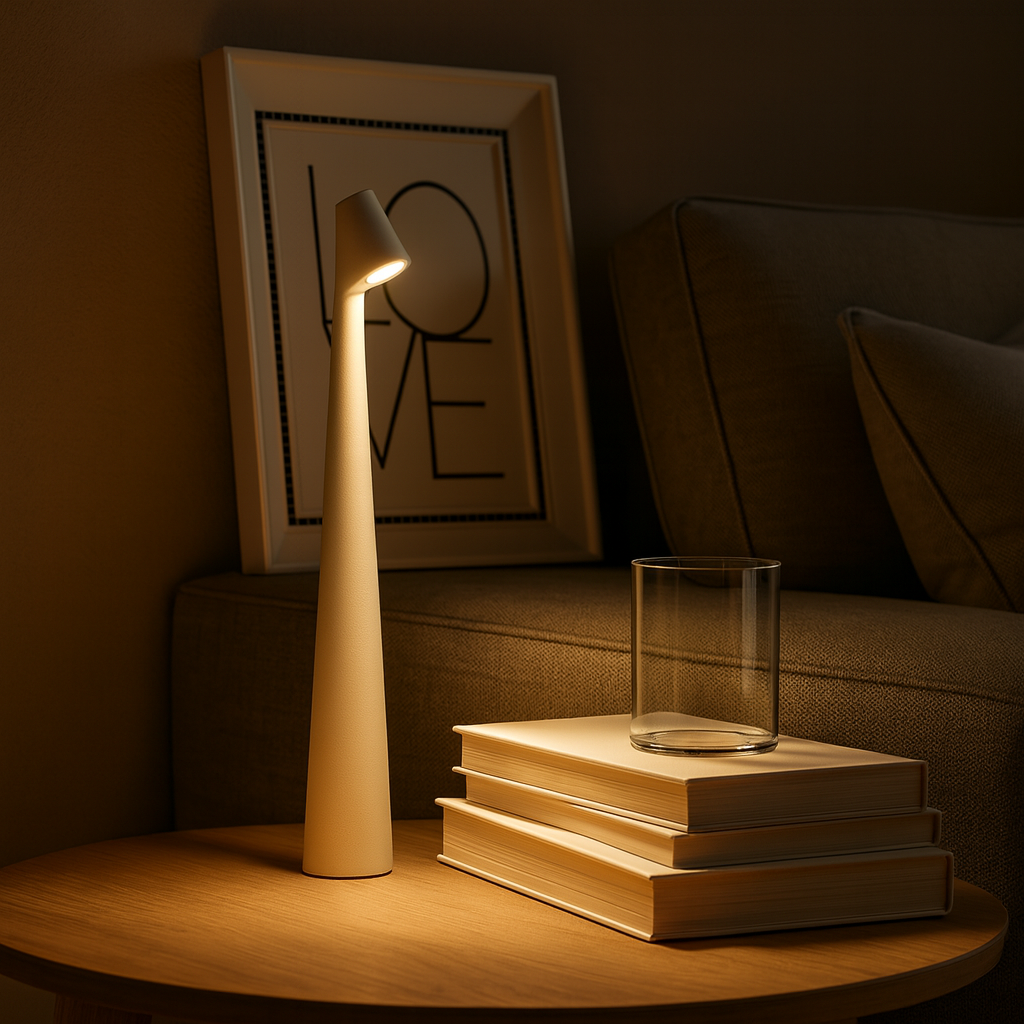 Cordless Rechargeable Table Lamp LED Light with Touch Dimming