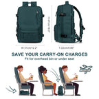 Large Travel Backpack for Women Waterproof Carry On Hiking Backpack with USB Charging Port Shoe Compartment and Wet Dry Pocket