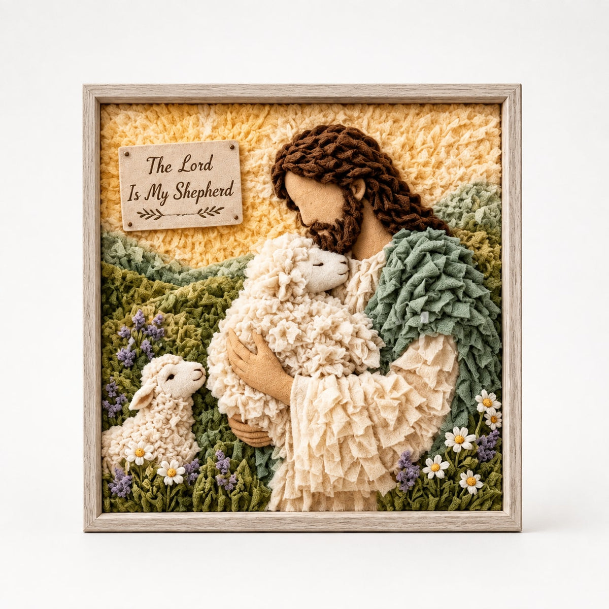 Christian Fabric Poke Art Kit with Pre-Punched Board and Wooden Tool