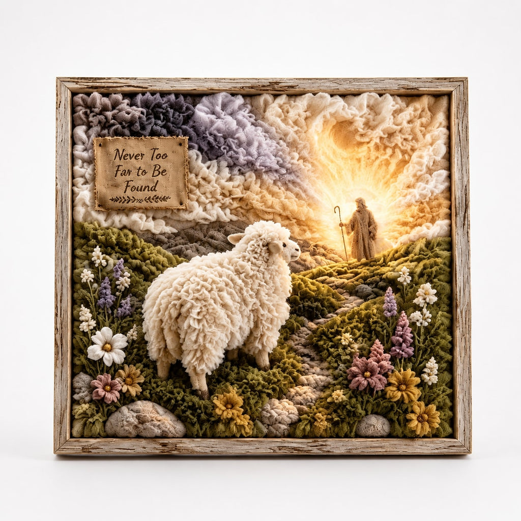Christian Fabric Poke Art Kit with Pre-Punched Board and Wooden Tool