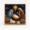 Christian Fabric Poke Art Kit with Pre-Punched Board and Wooden Tool