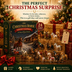 Christmas Horse Advent Calendar with Collectible Horse Figurines for Kids
