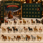 Christmas Horse Advent Calendar with Collectible Horse Figurines for Kids