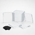 Clear Acrylic Photo Fridge Magnets for Kids Drawings and Artwork