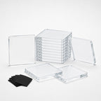Clear Acrylic Photo Fridge Magnets for Kids Drawings and Artwork