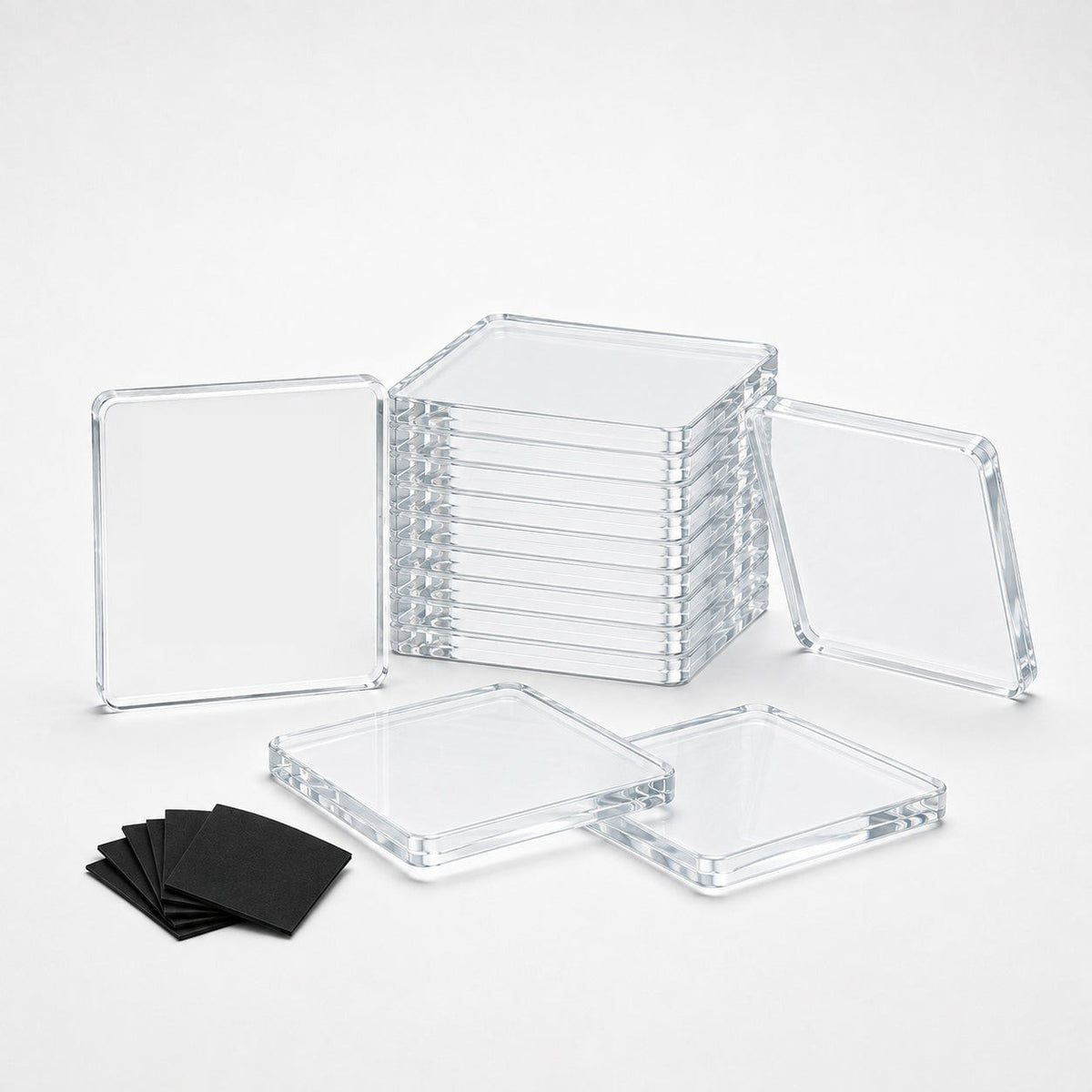 Clear Acrylic Photo Fridge Magnets for Kids Drawings and Artwork