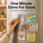 Clear Acrylic Photo Fridge Magnets for Kids Drawings and Artwork