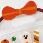 Clear Zipper Halloween Treat Bags with Handles for Candy and Party Favors