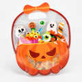 Clear Zipper Halloween Treat Bags with Handles for Candy and Party Favors