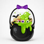 Clear Zipper Halloween Treat Bags with Handles for Candy and Party Favors