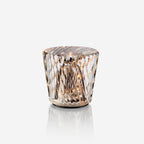 Cordless Crystal Table Lamp with Faceted Prism Shade and USB Charging